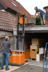 vorbereiten des Platzes über der Garage
für alte Werkstatt